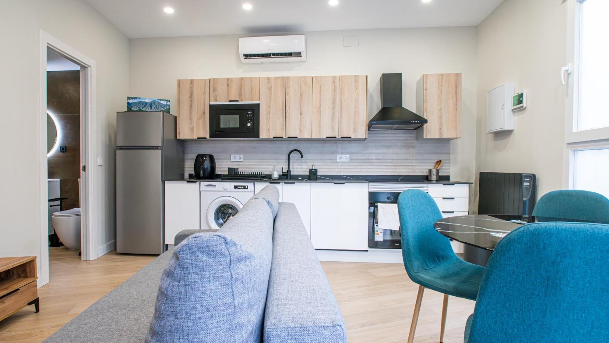 Madrid Confort Urbano 1 Dormitorio Ac Wifi Cocina Esterno foto